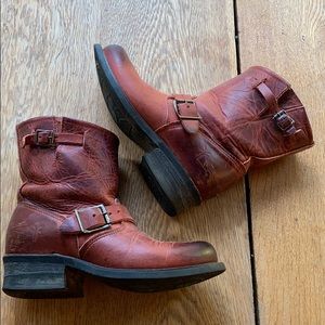 Frye red engineer boots!!!